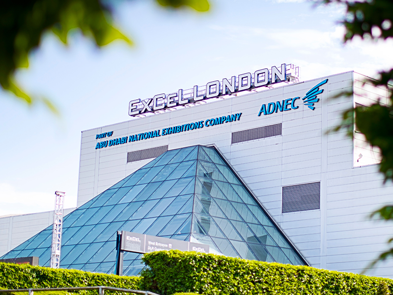 front on entrance view of excel london