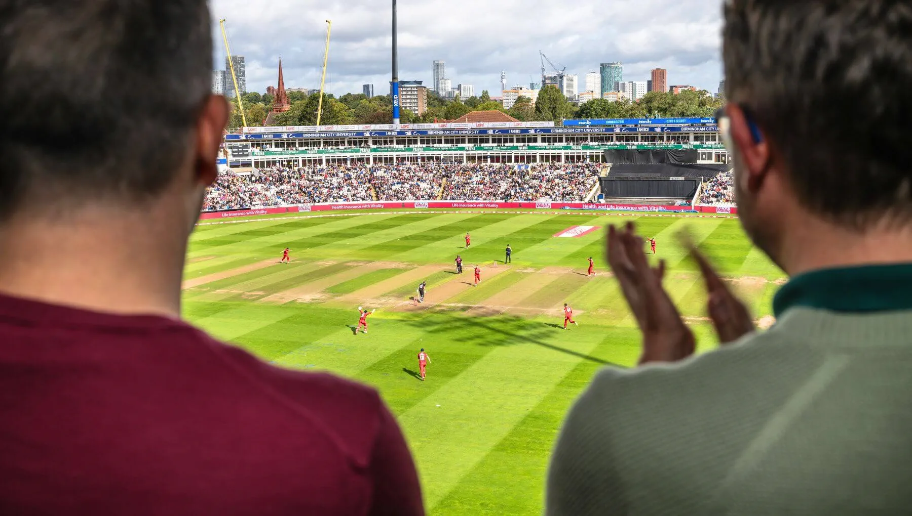 Guests enjoying the cricket from the Executive Boxes